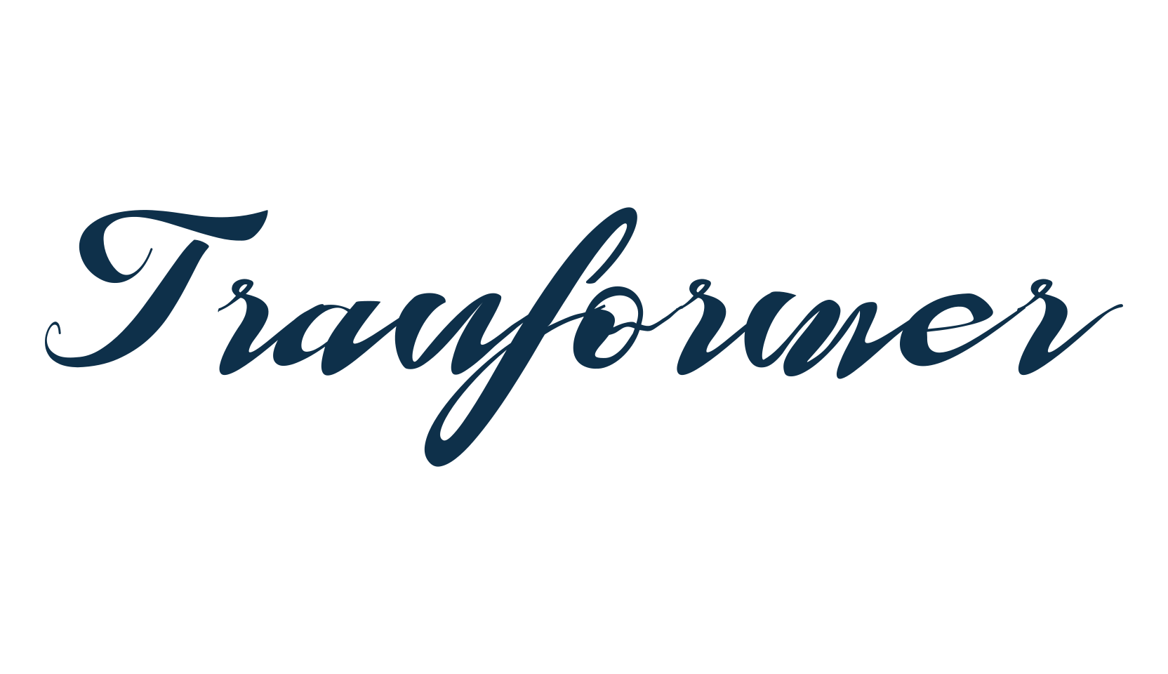 Tranformer, script calligraphy fancy decorative font preview