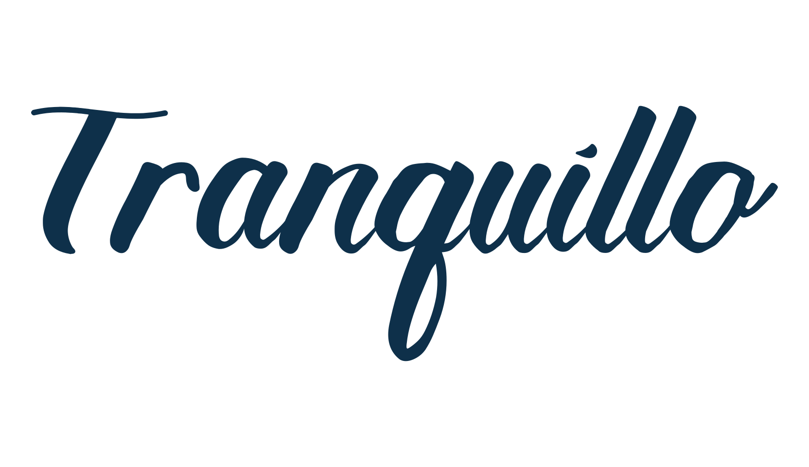 Tranquillo, fancy various decorative script calligraphy font preview