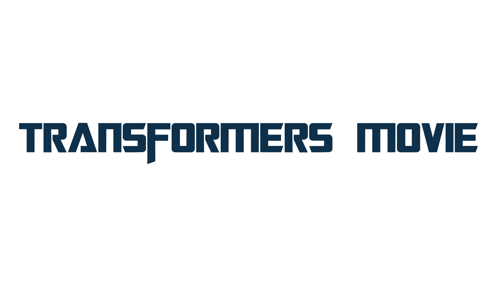 Transformers Movie, sci-fi font preview