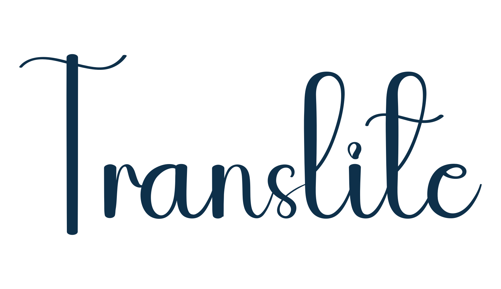 Translite, fancy various decorative script calligraphy font preview