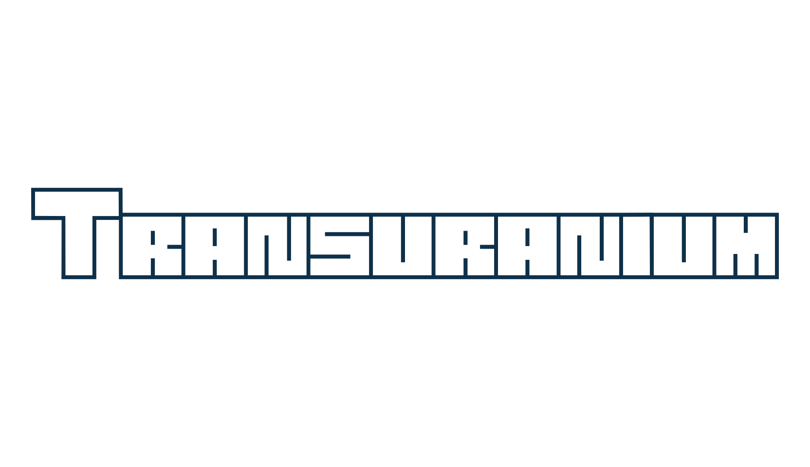 Transuranium, techno square sci-fi font preview