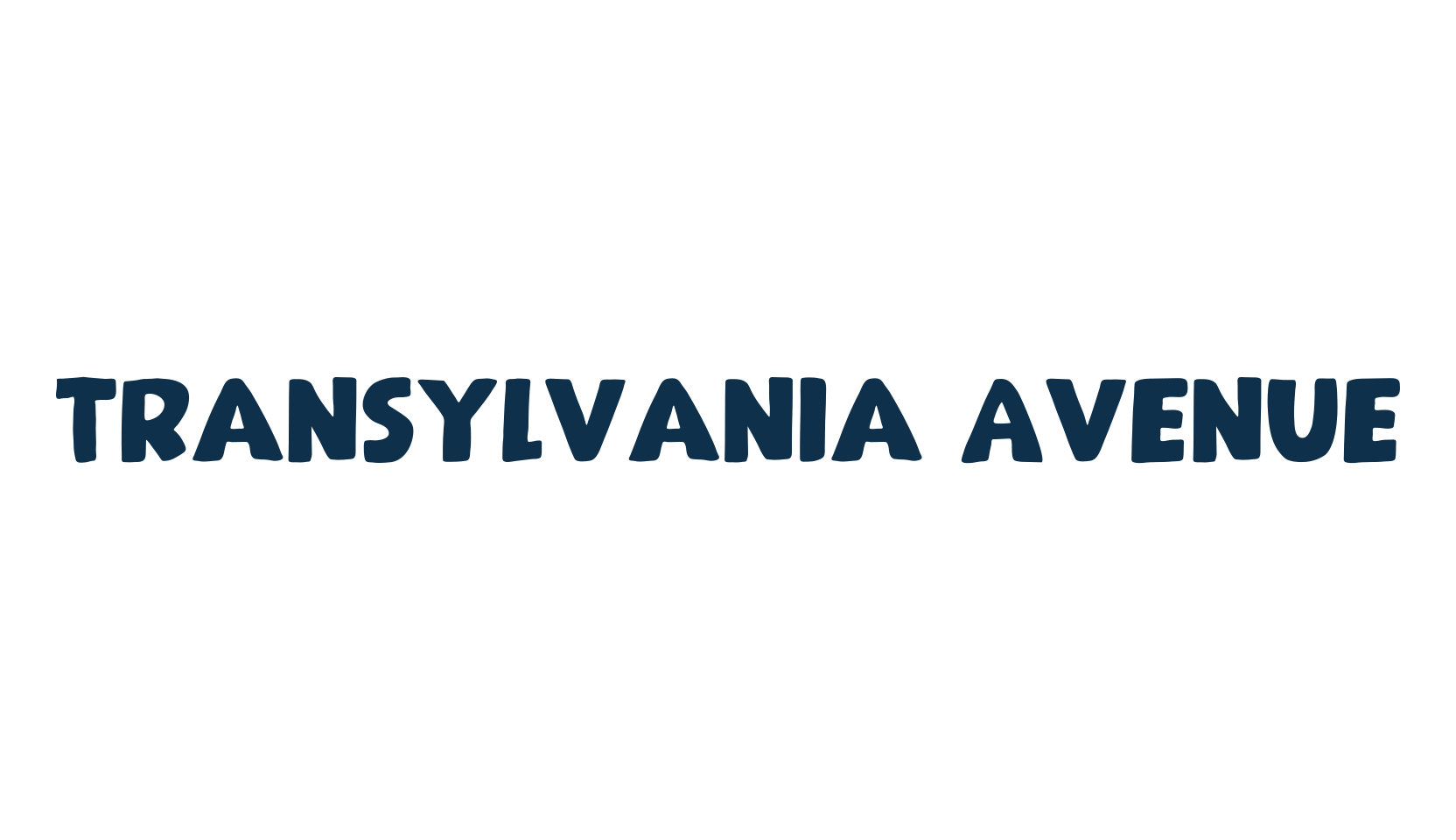 Transylvania Avenue, fancy cartoon decorative font preview