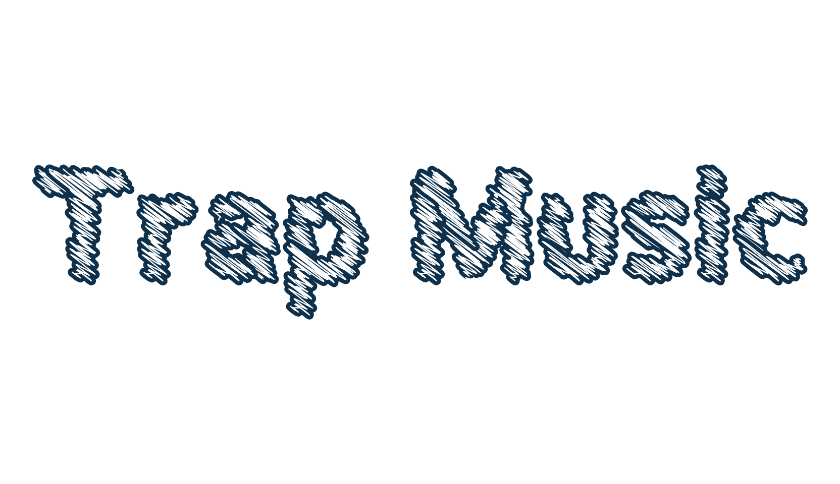 Trap Music, decorative font preview