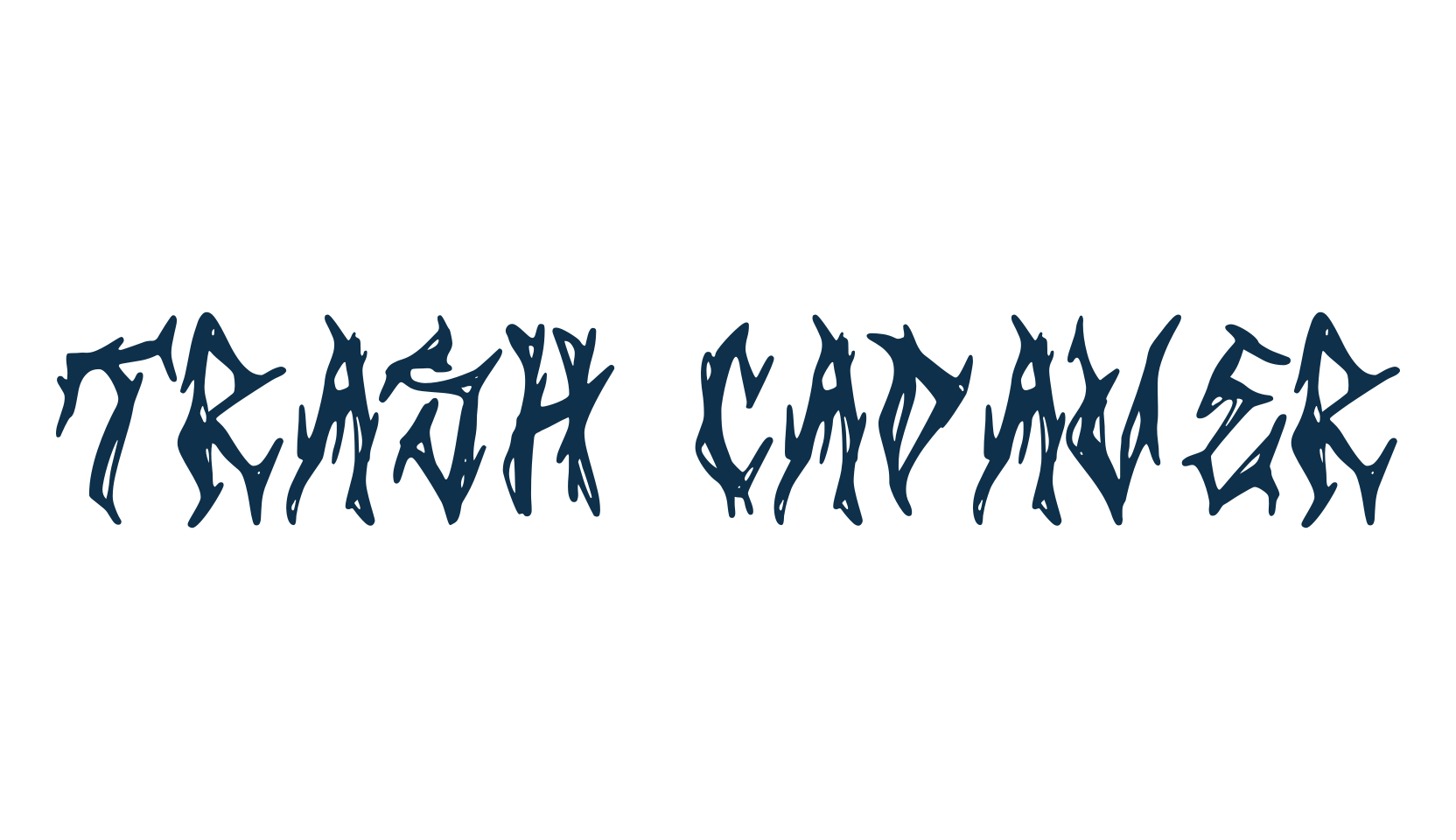 Trash Cadaver, gothic modern font preview
