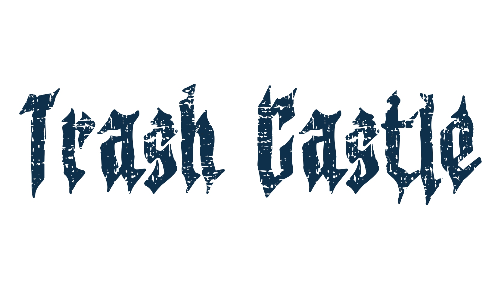 Trash Castle, modern font preview