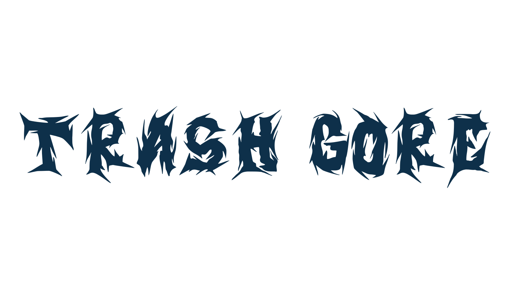 Trash Gore, gothic modern font preview