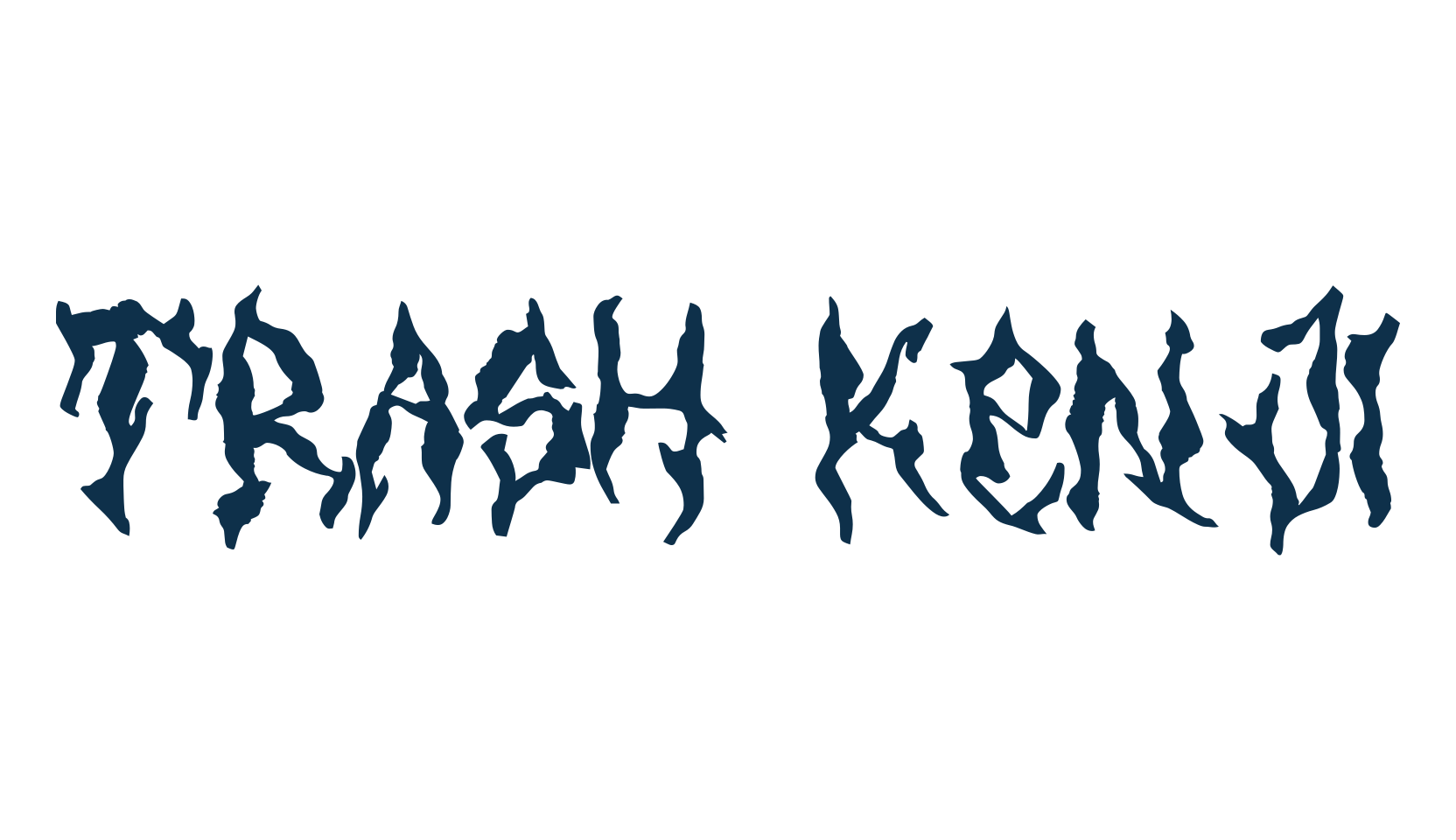 Trash Kenji, gothic modern font preview
