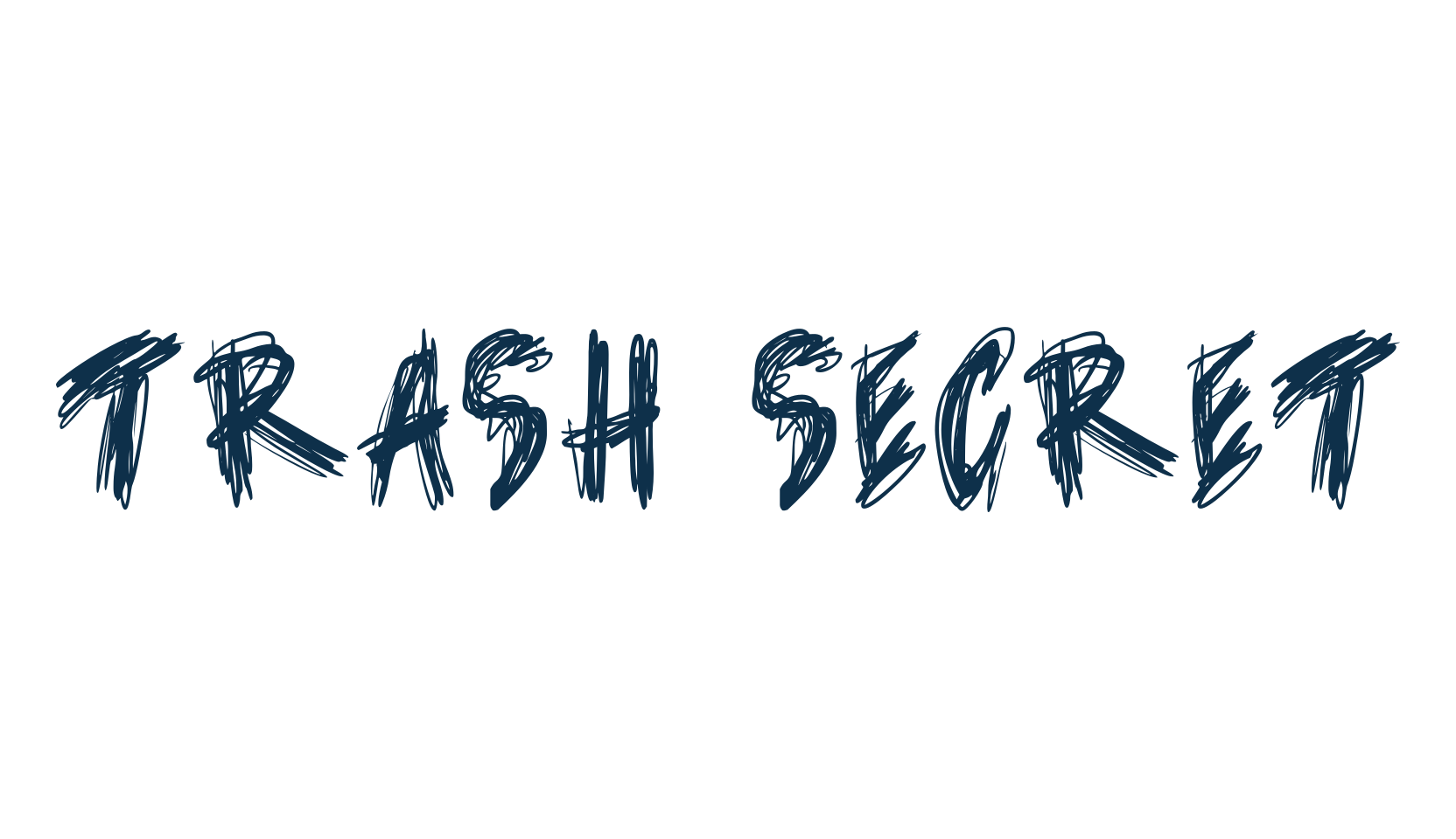 Trash Secret, script trash fancy decorative calligraphy font preview