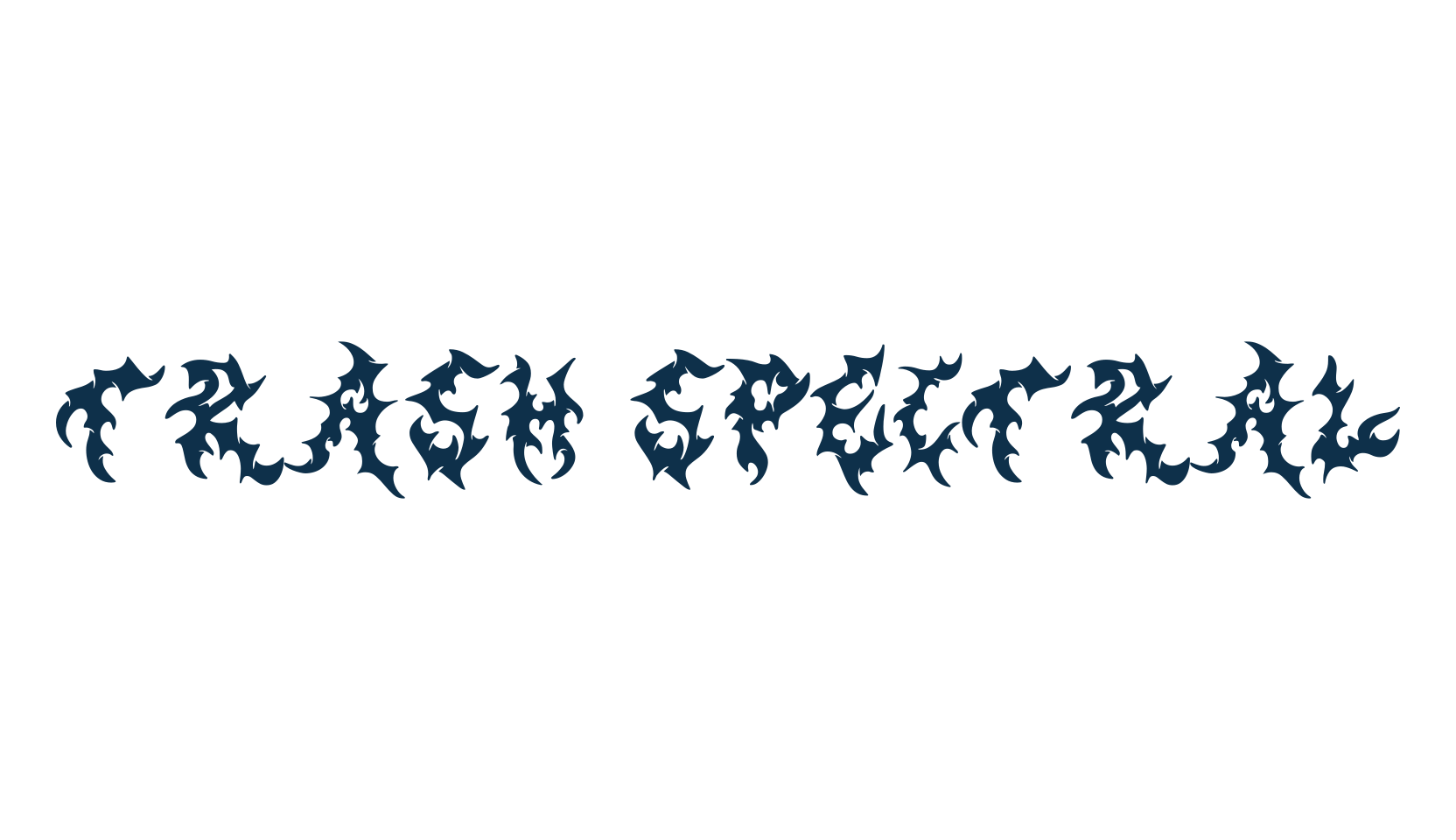 Trash Spectral, modern font preview