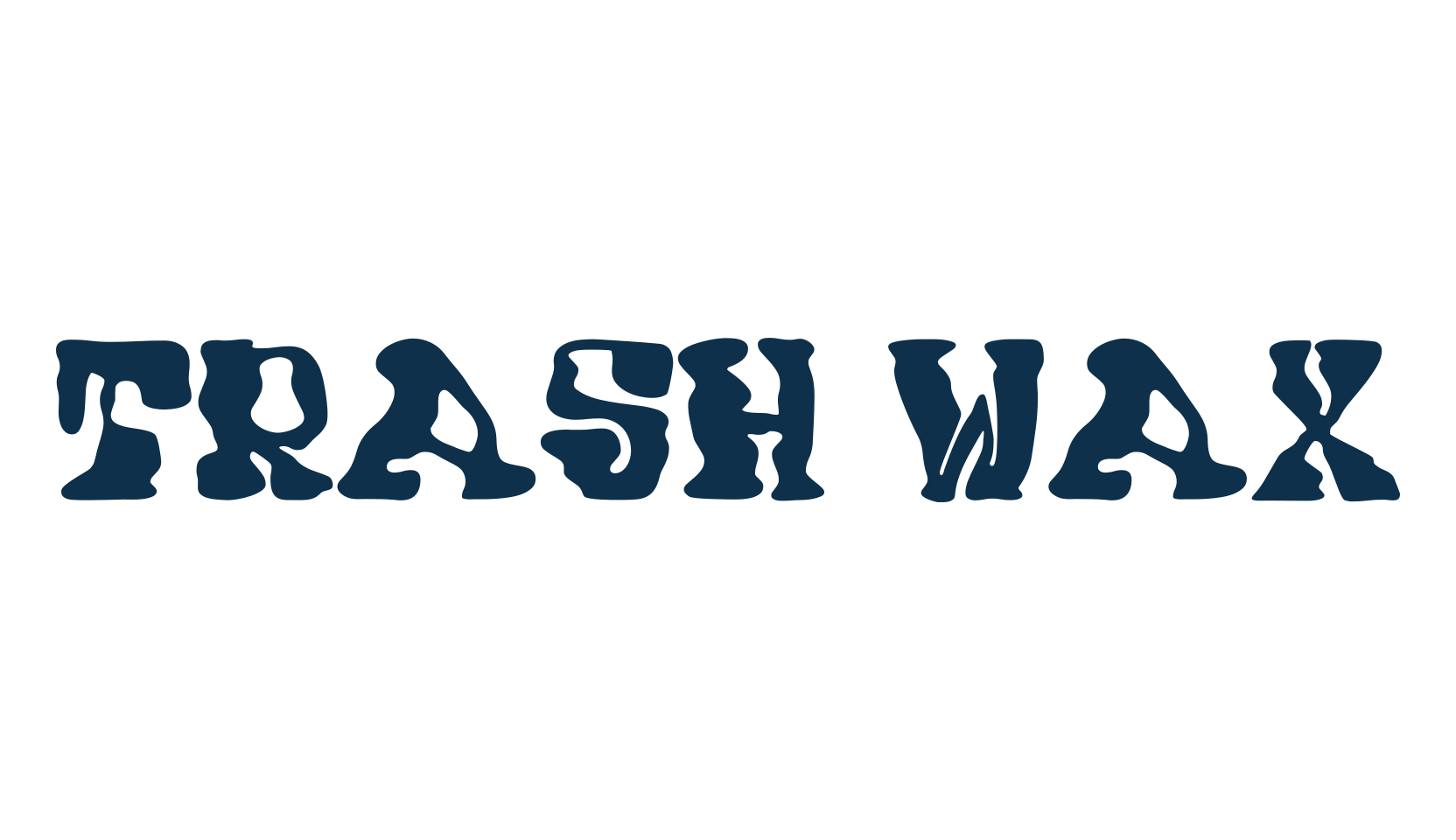 Trash Wax, distorted font preview