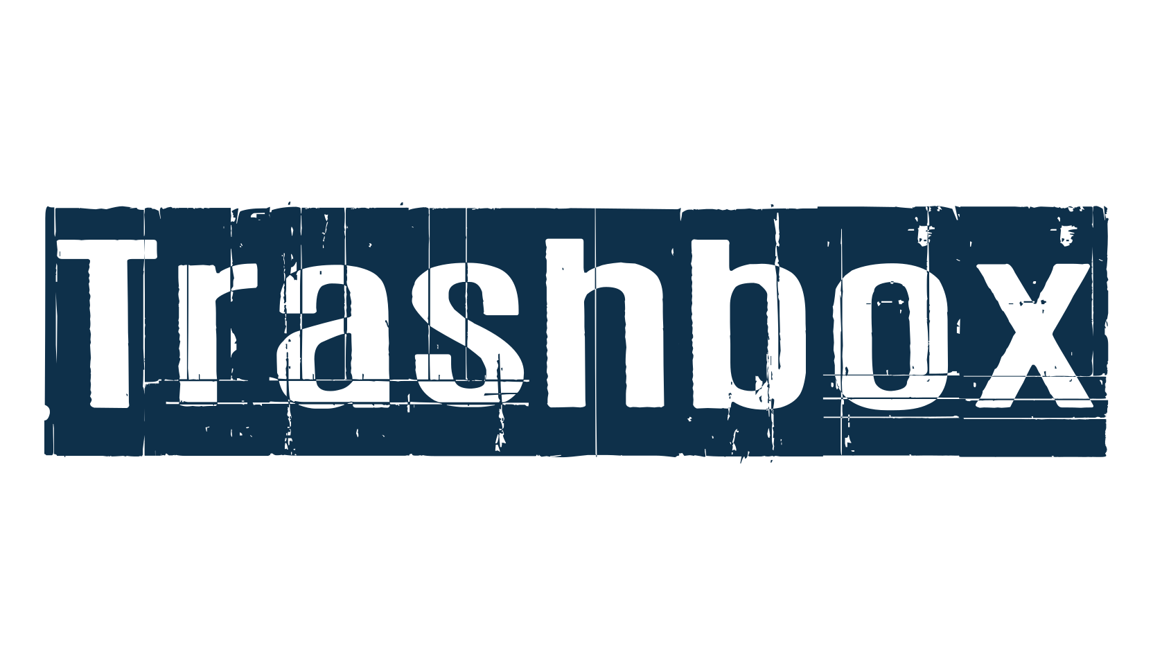Trashbox, fancy destroy decorative font preview