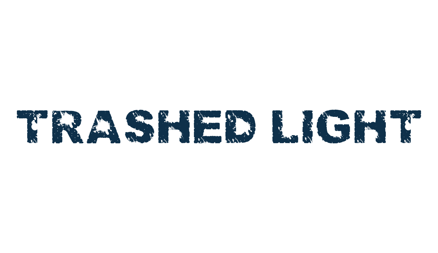 Trashed light, eroded font preview