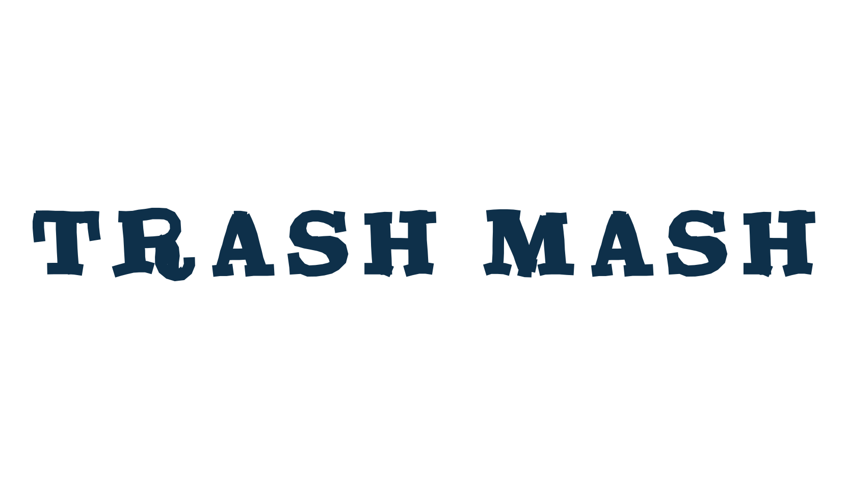 Trash Mash, fancy various decorative font preview