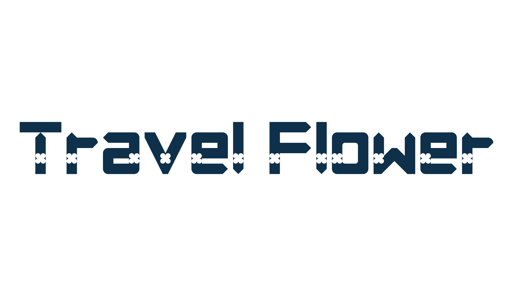 Travel Flower, fancy decorative font preview