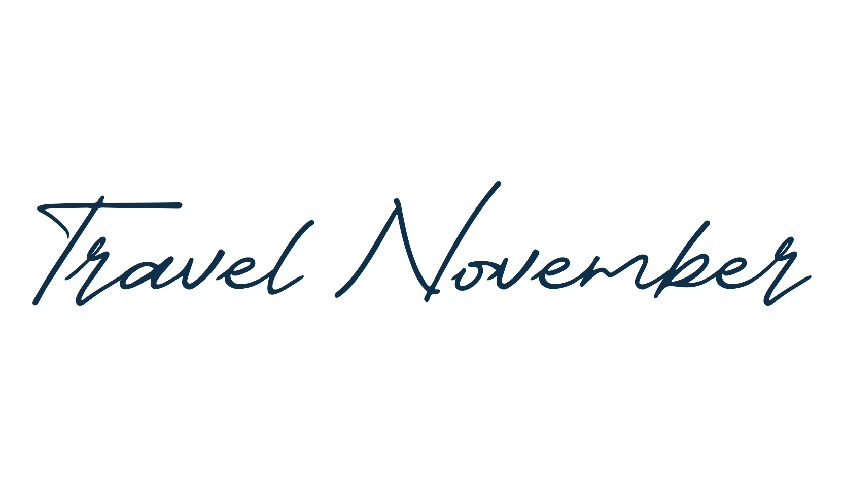 Travel November, script handwritten fancy decorative calligraphy font preview