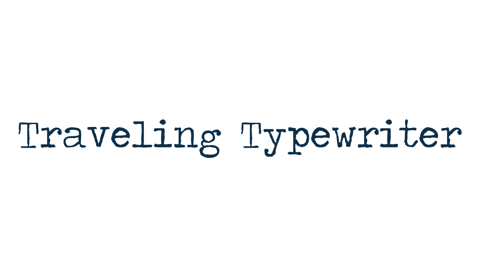 Traveling Typewriter, fancy typewriter decorative font preview
