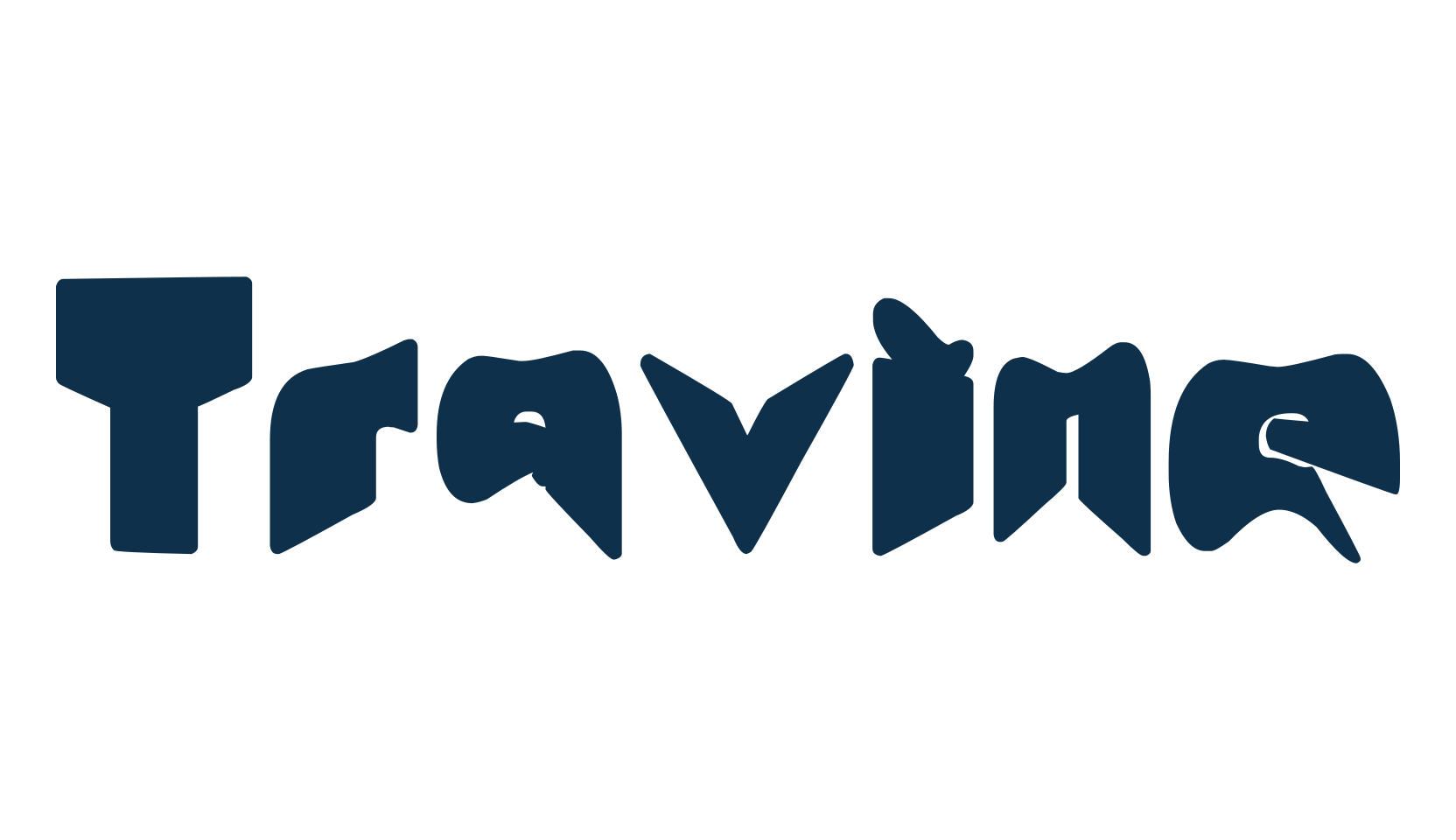 Travine, fancy distorted decorative font preview