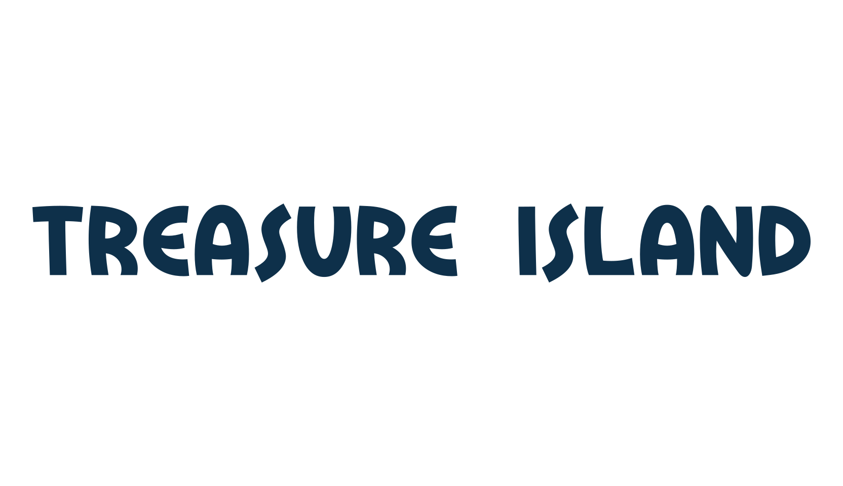 Treasure Island, various font preview