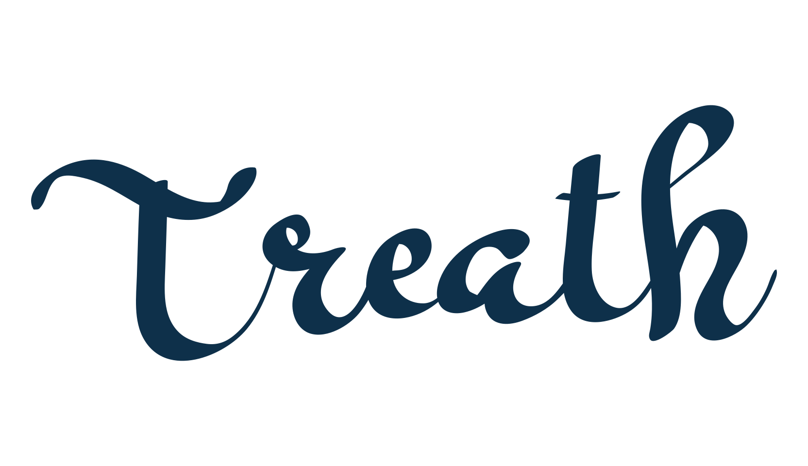 Treath, fancy various decorative script calligraphy font preview