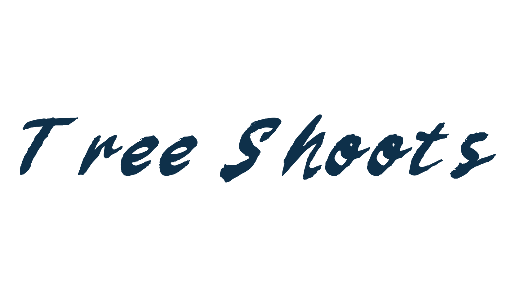 Tree Shoots, brush font preview