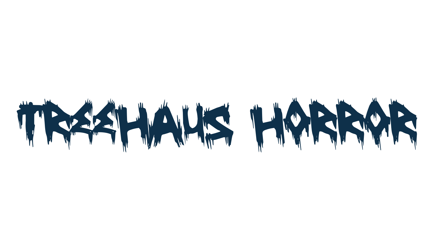 Treehaus Horror, halloween font preview