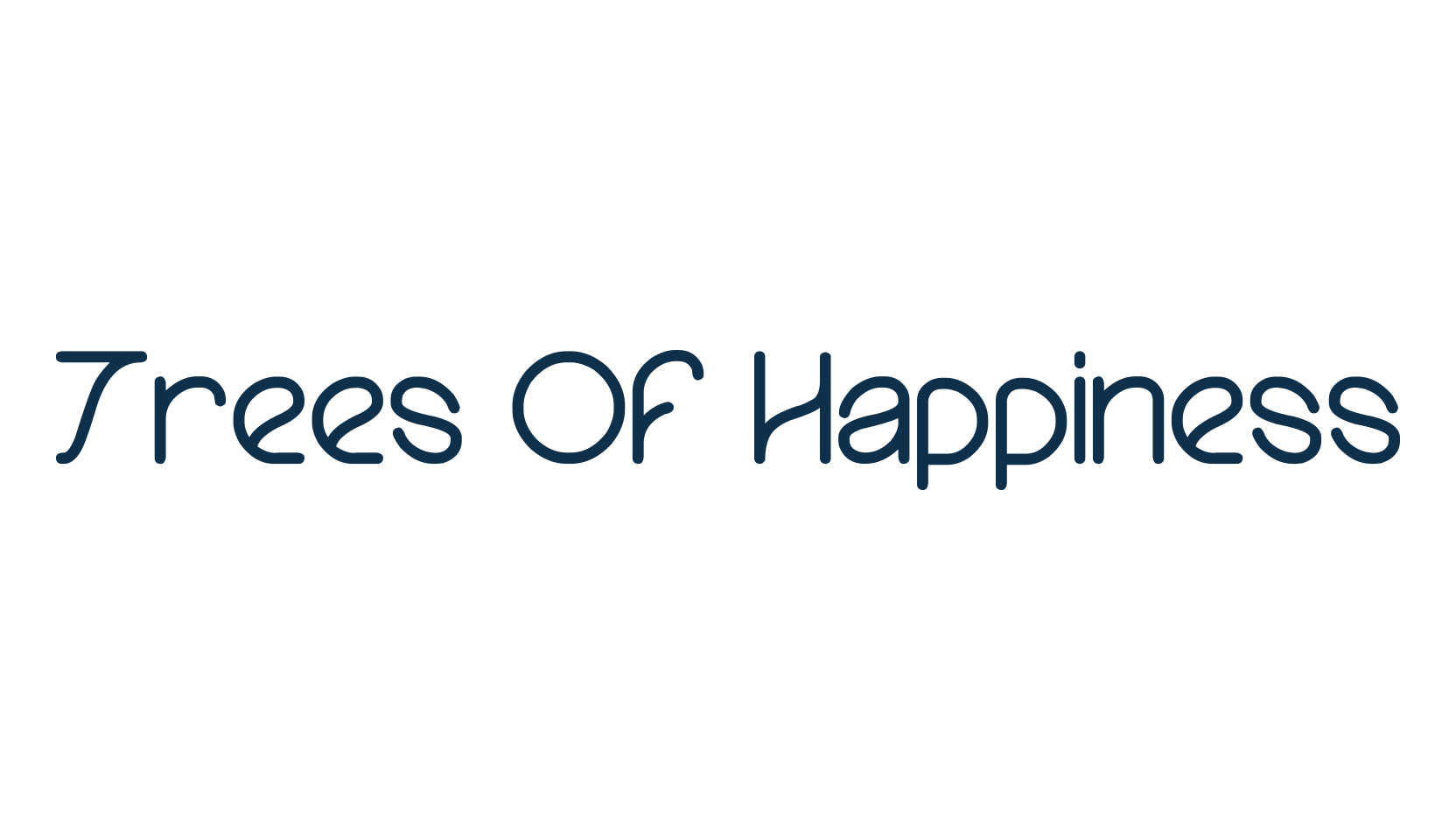 Trees Of Happiness, fancy various decorative font preview