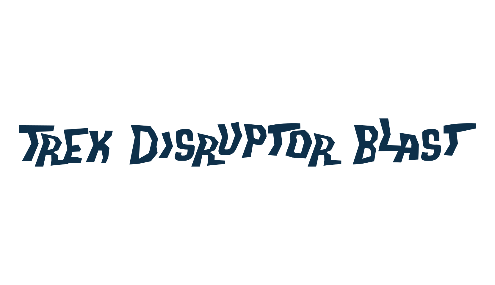 Trek Disruptor Blast, techno sci-fi font preview