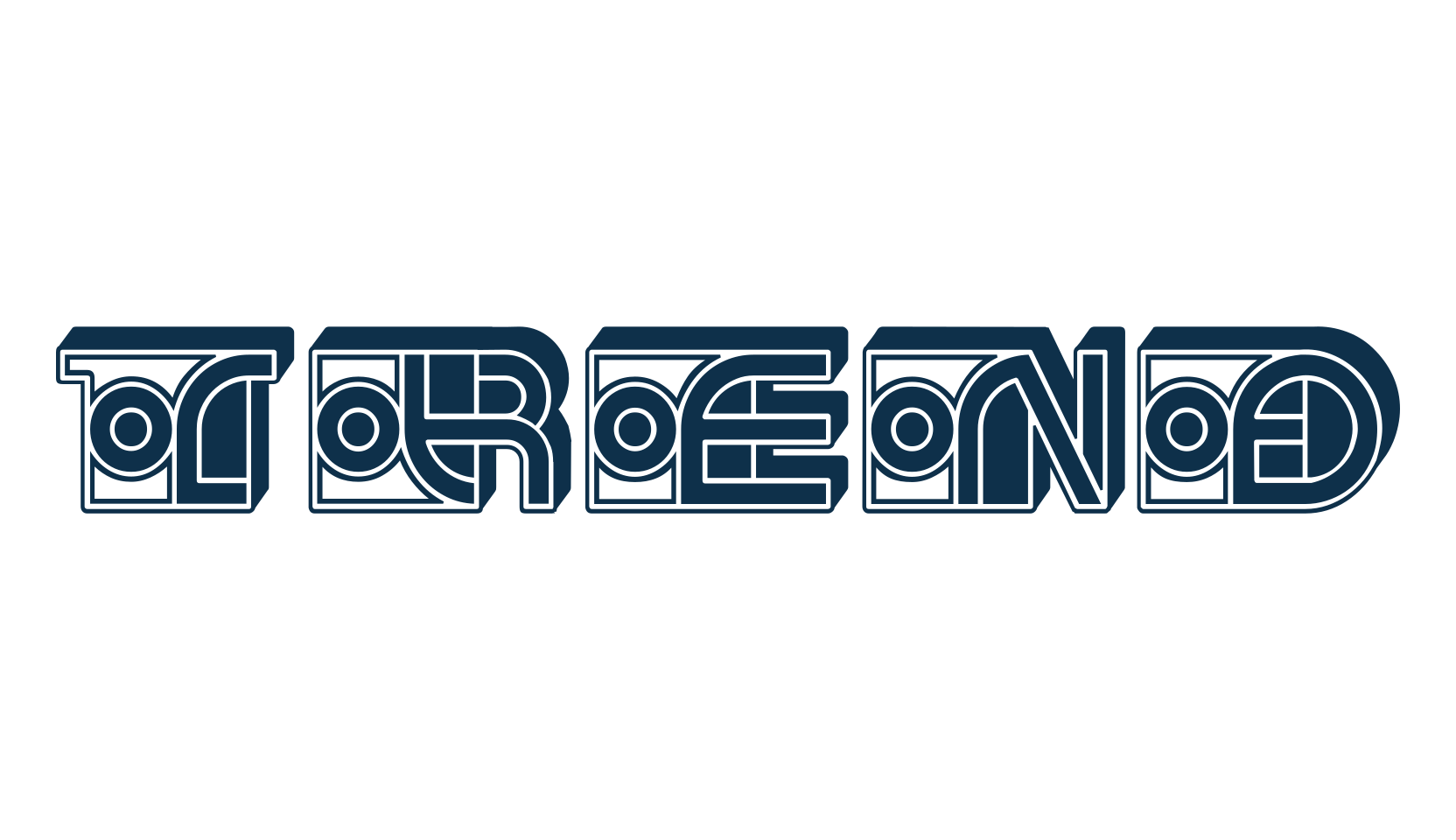 Trend, fancy various decorative font preview