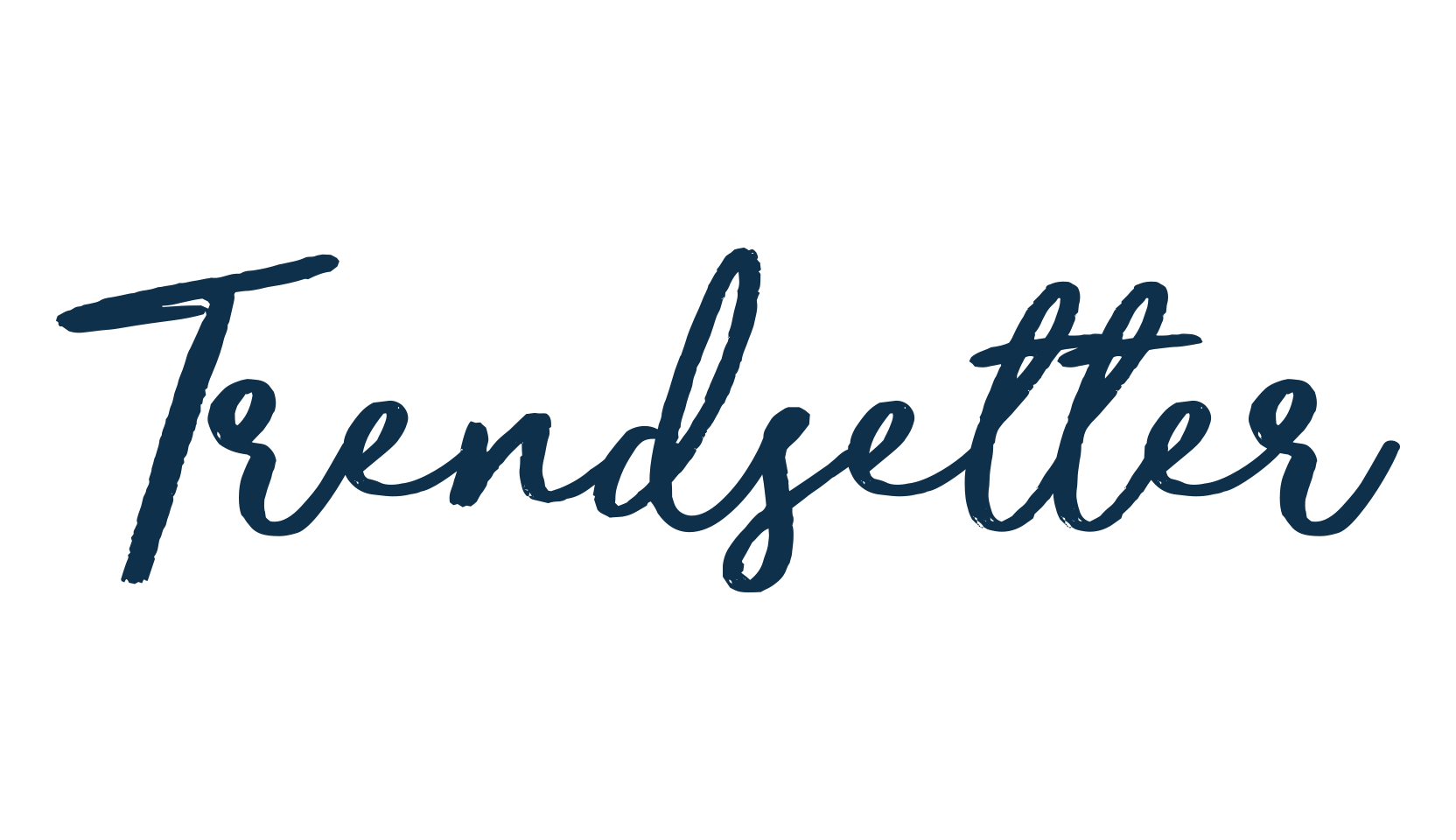Trendsetter, handwriting font preview