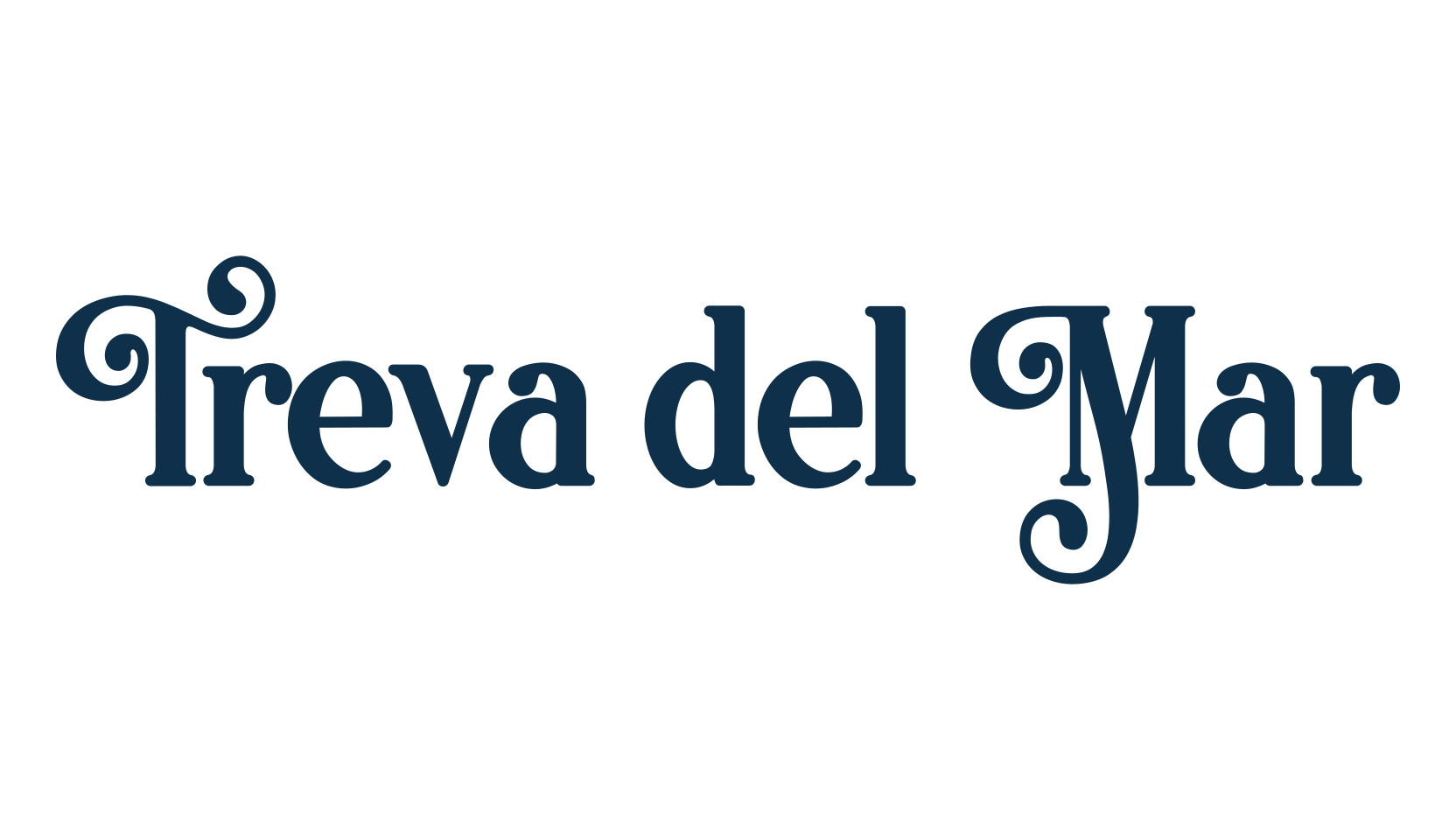 Treva del Mar, fancy retro decorative font preview