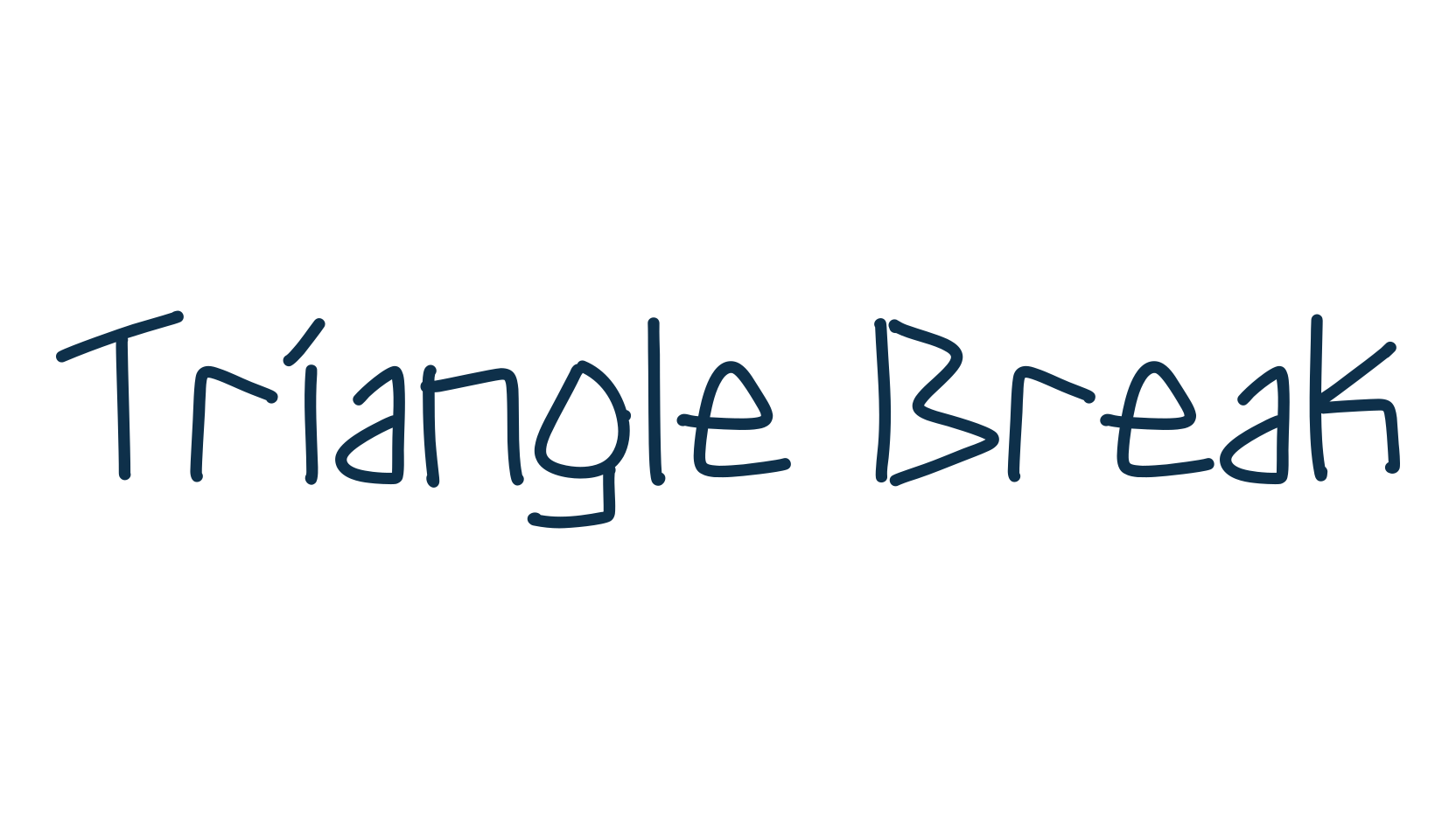Triangle Break, script handwritten fancy decorative calligraphy font preview