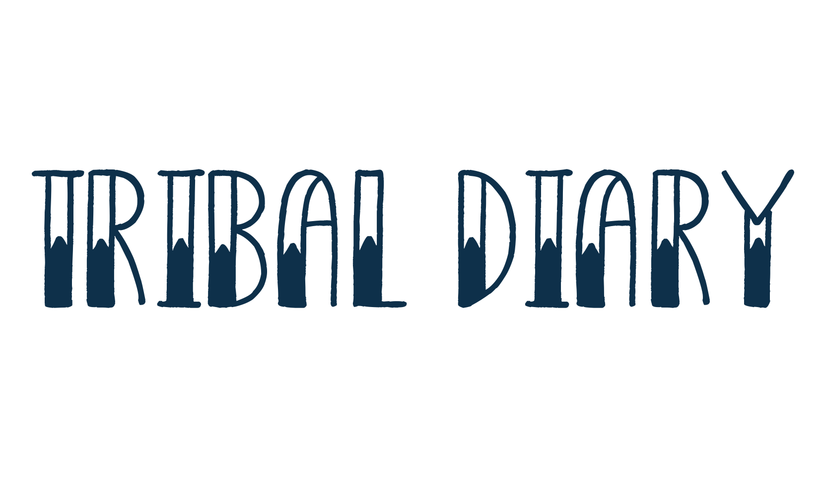 Tribal Diary, various font preview