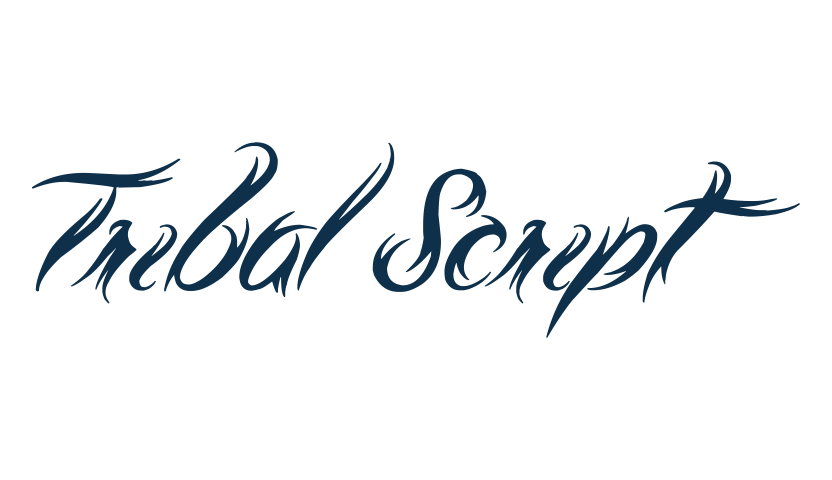 Tribal Script, various font preview