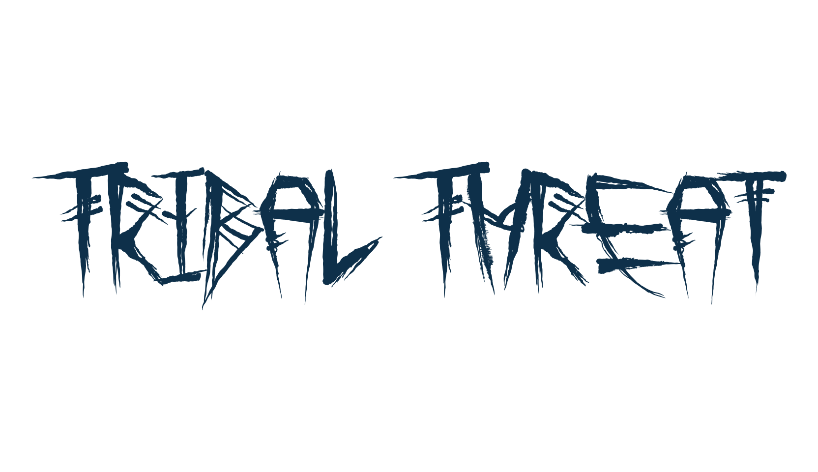 Tribal Threat, holiday halloween fancy decorative horror font preview