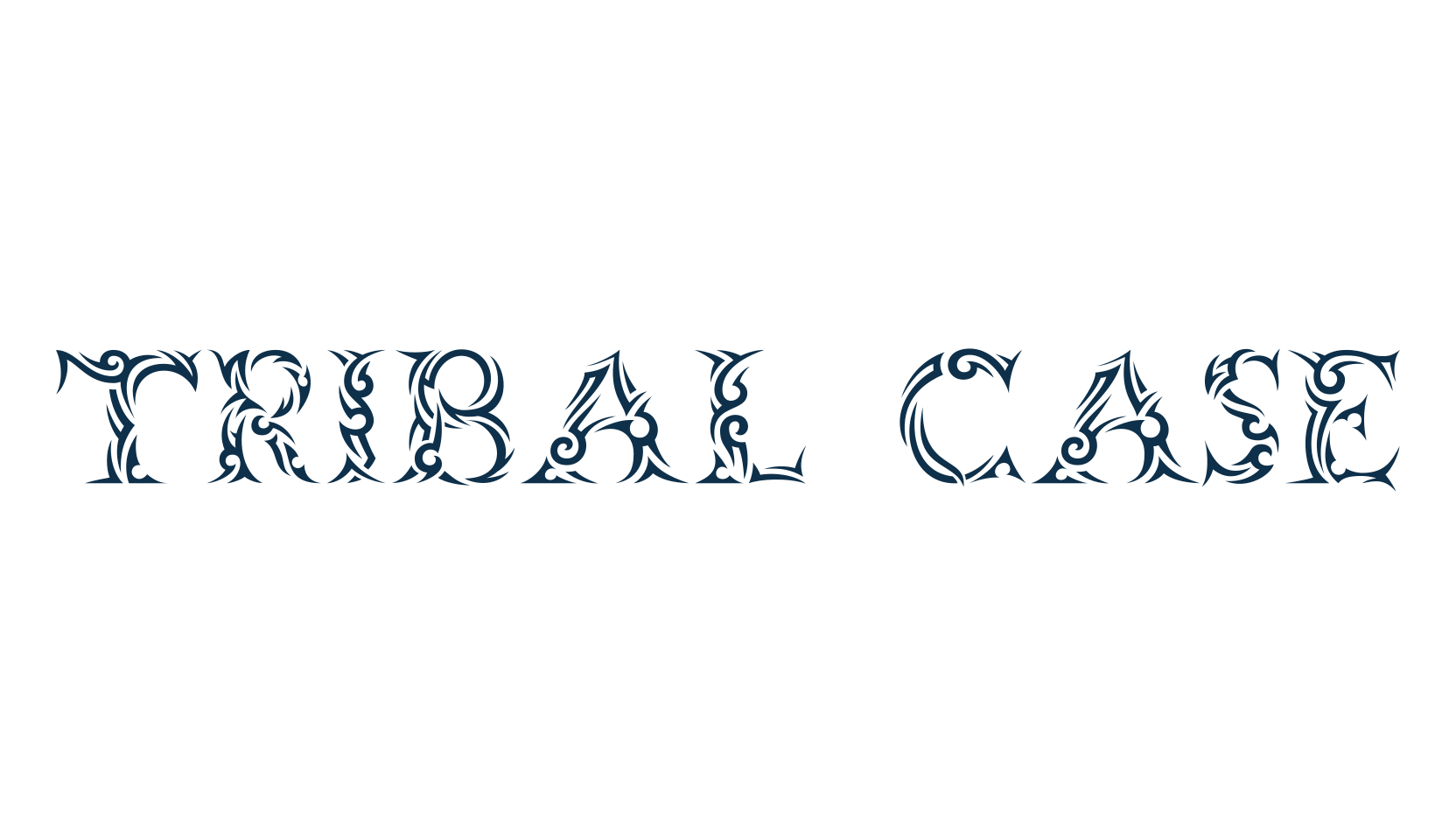 Tribal Case, decorative font preview