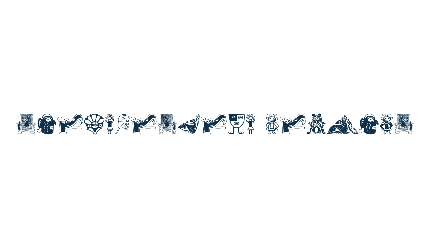 Tribalistica Figures, display market font preview
