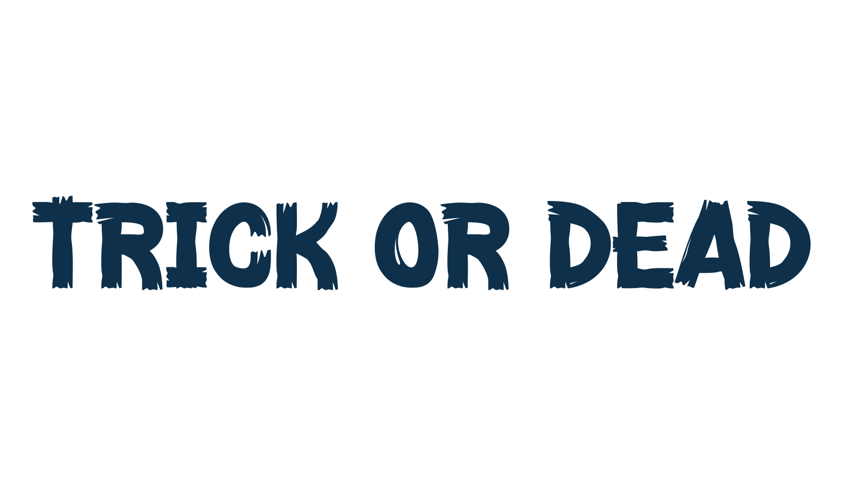 Trick Or Dead, display market font preview