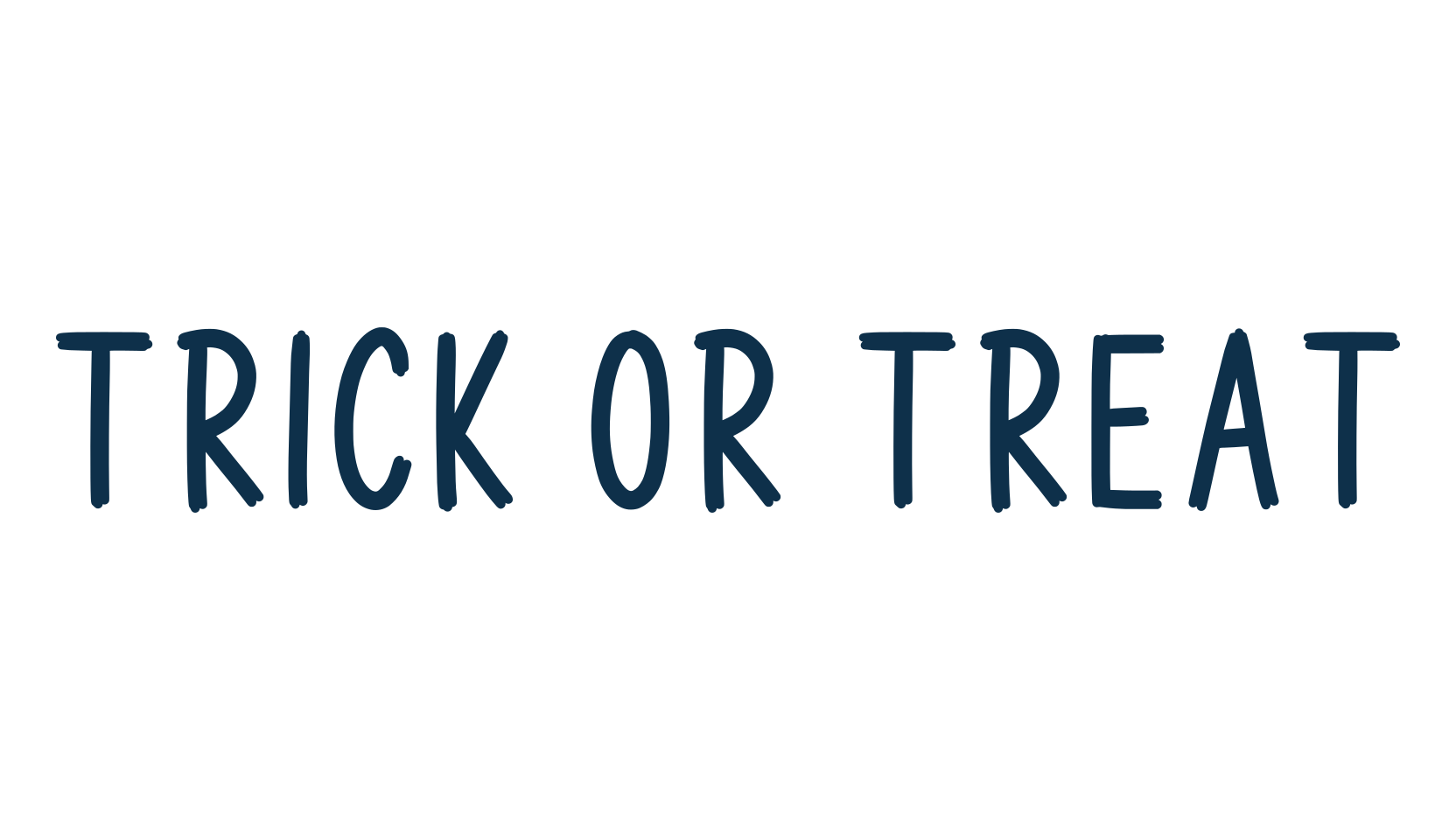 Trick Or Treat, various font preview