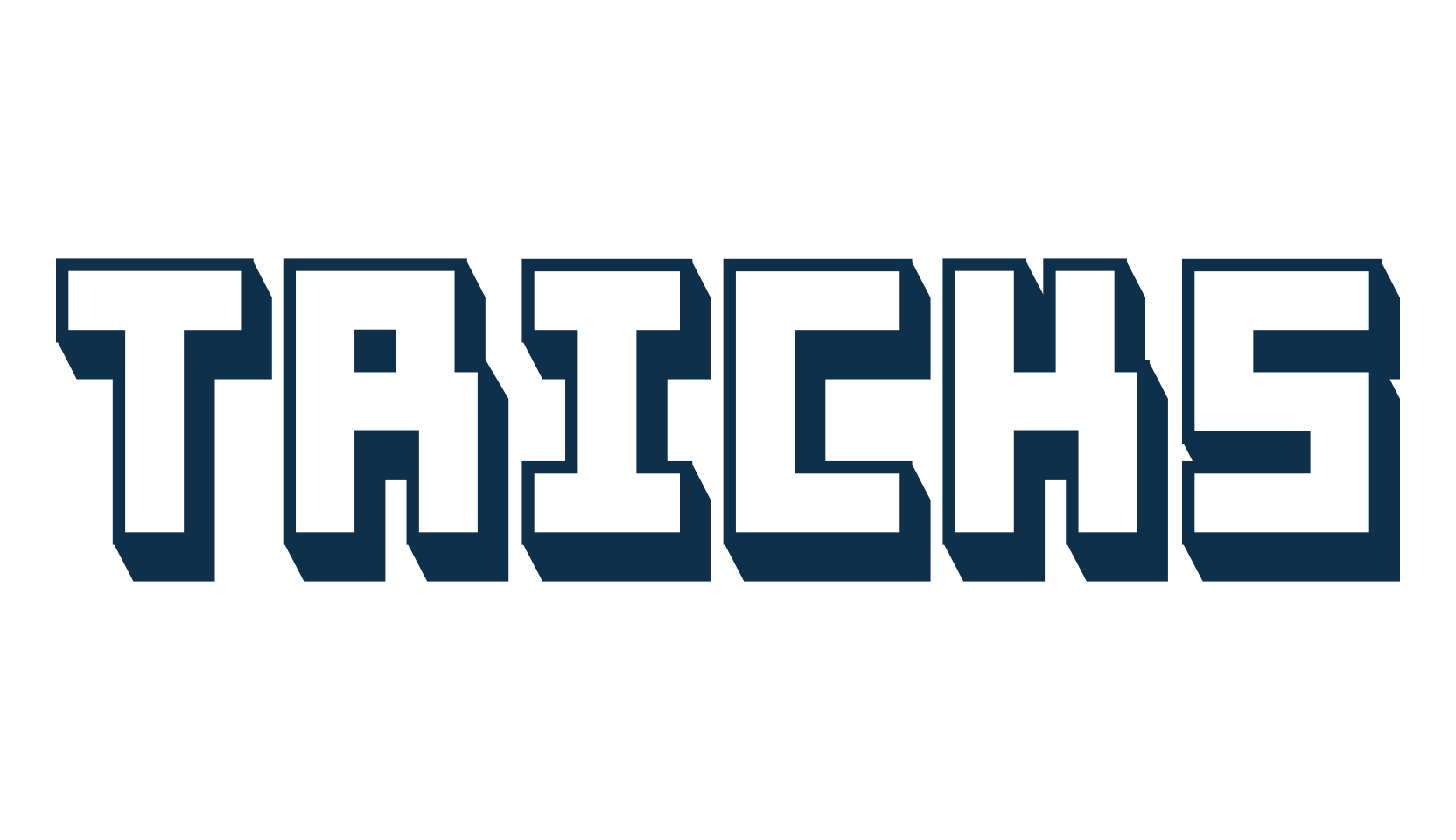 Tricks, square font preview