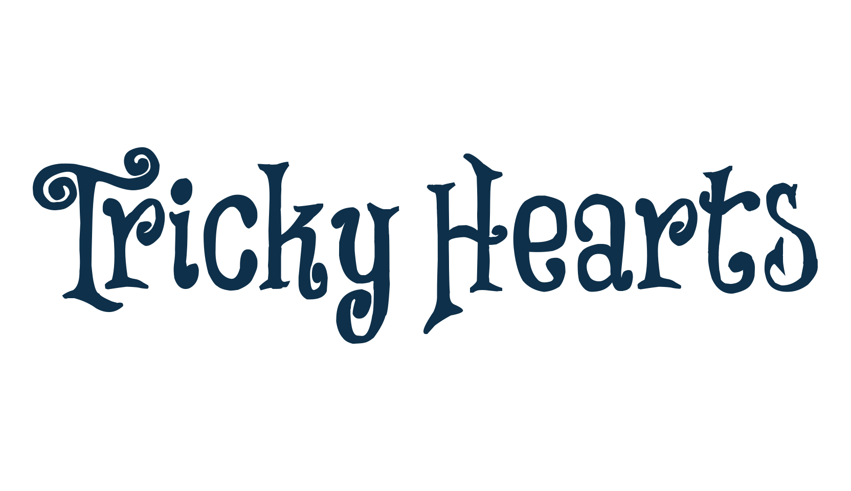 Tricky Hearts, display market font preview
