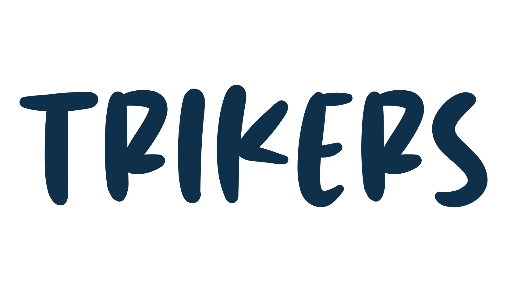 Trikers, handwriting font preview