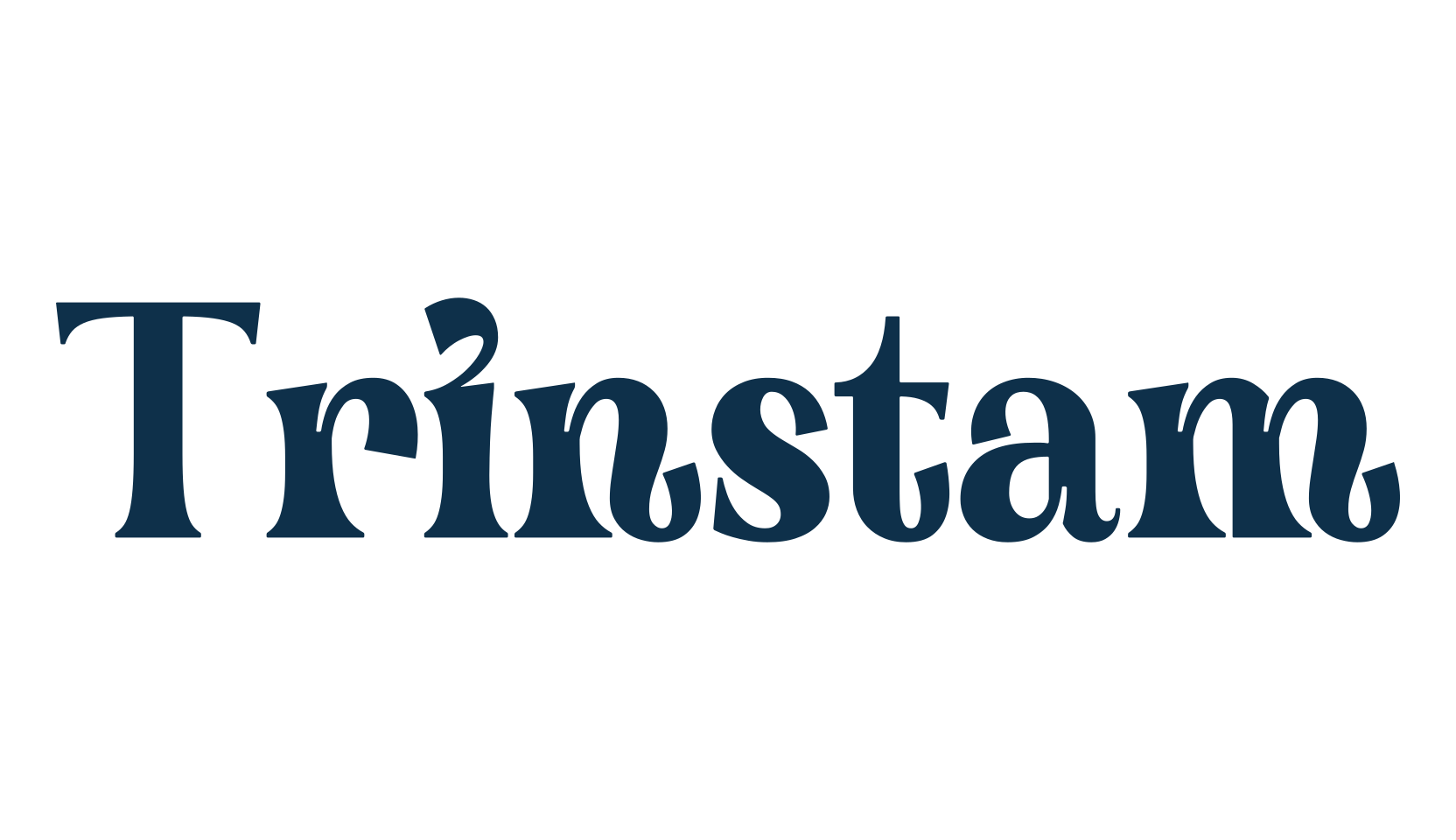 Trinstam, groovy font preview