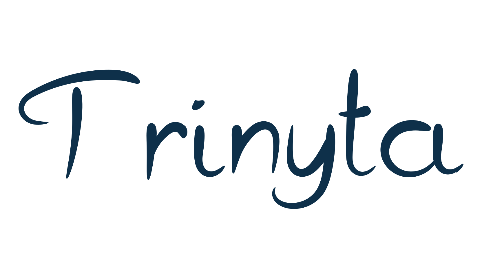 Trinyta, script handwritten fancy decorative calligraphy font preview