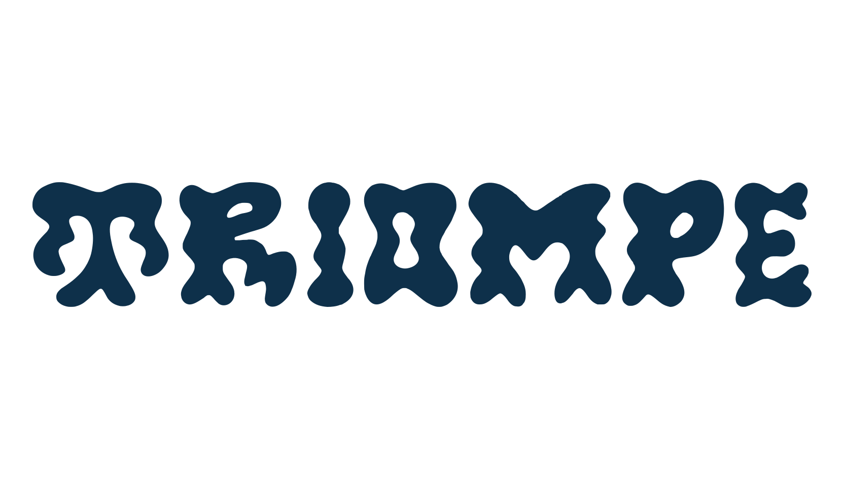 Triompe, groovy font preview
