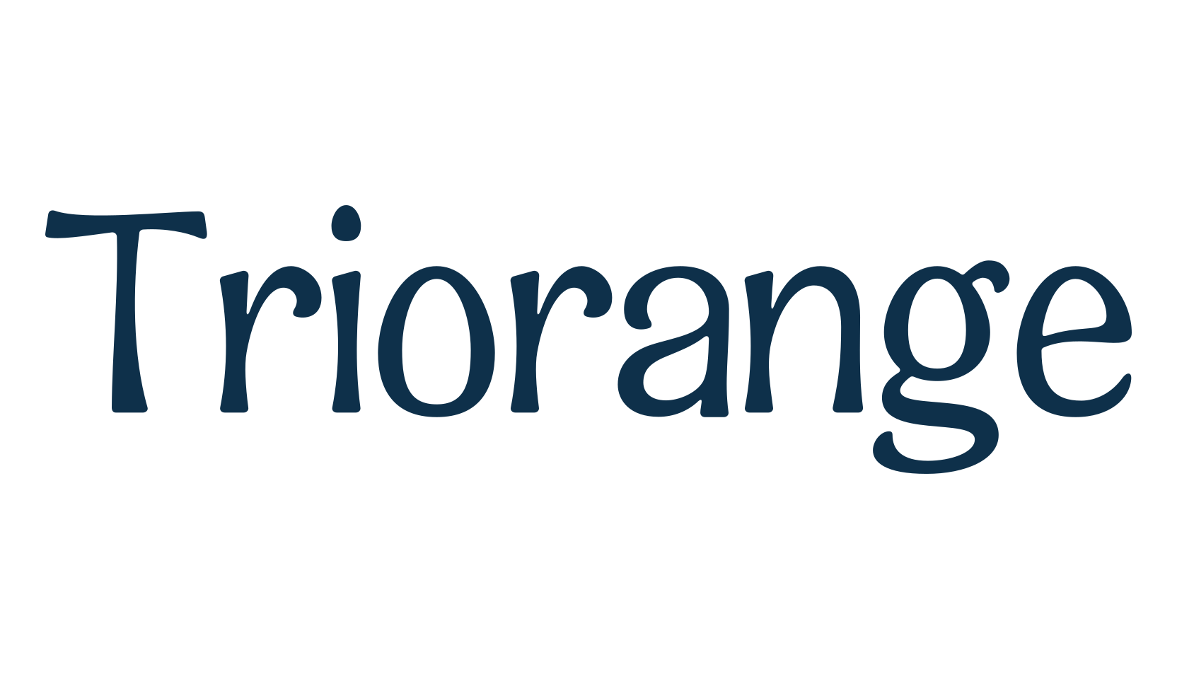 Triorange, retro font preview