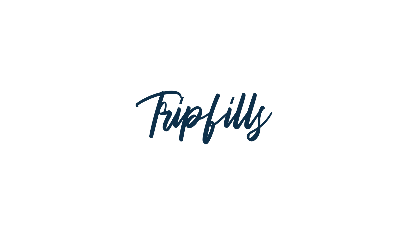Tripfills, script handwritten fancy decorative calligraphy font preview