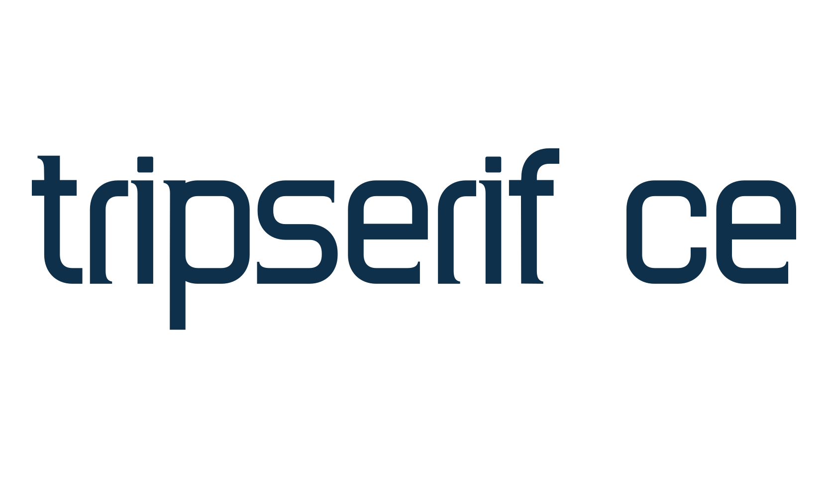 TripSerif CE, basic serif font preview