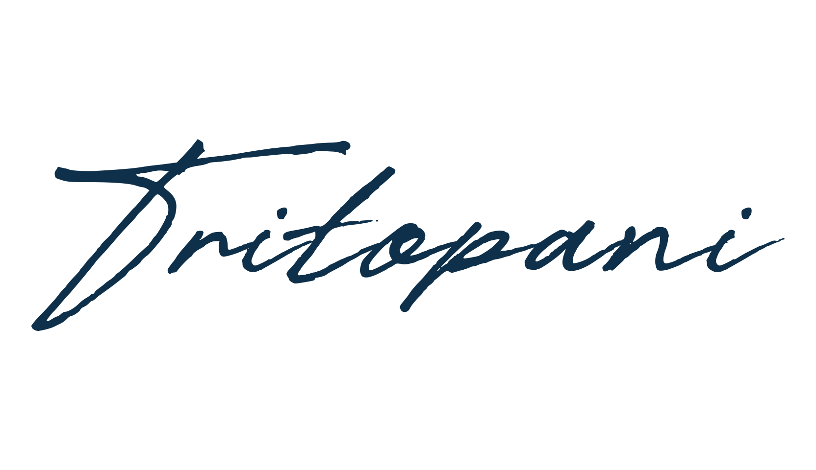 Tritopani, script handwritten fancy decorative calligraphy font preview