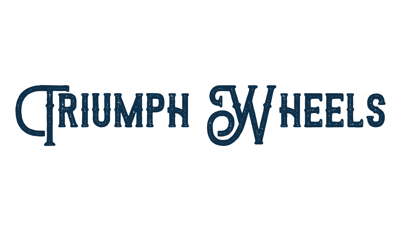 Triumph Wheels, fancy retro decorative font preview