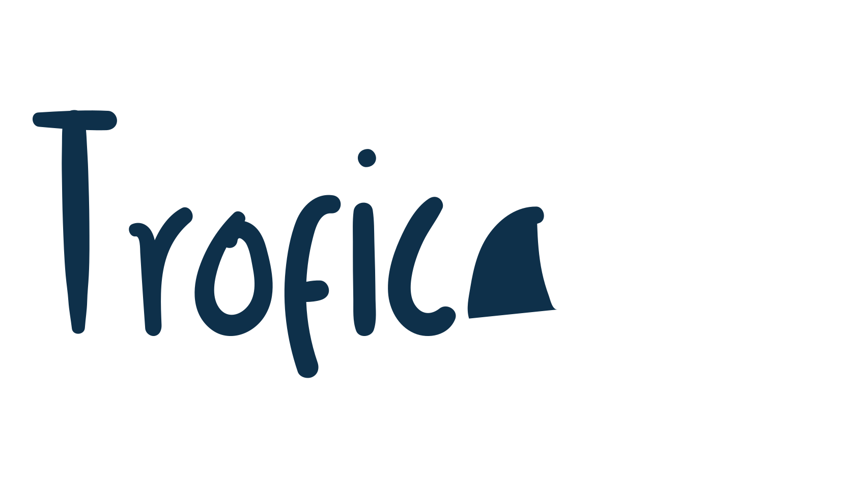 Troficanos, handwriting font preview
